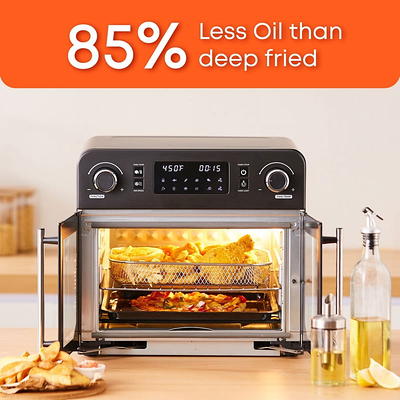 Elite Gourmet 23L Digital Air Fryer Oven in Black