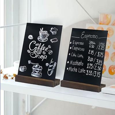 BokWin 20 Pcs Small Chalkboard Sign with Stand Small Chalkboard