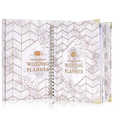 PERSONALIZED Wedding Planner Book and Organizer for The Bride – Faux Leather  'Future Mrs' Wedding Binder I Wedding Planning Book Checklist I Includes  Pen, Bookmark & Stickers I Perfect Engagement Gift 