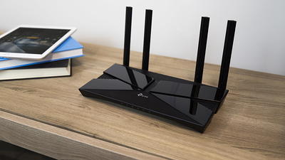 TP Link Archer AX4400 Wireless Wi Fi Router Black - Office Depot