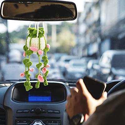 Obookey Handmade Green Dill Car Hanging Ornament for Car Rearview Mirror  Decor Cute Potted Plants Crochet Car Mirror Hanging Accessories for Women  Men Knitted Rear View Mirror Car Accessories - Yahoo Shopping