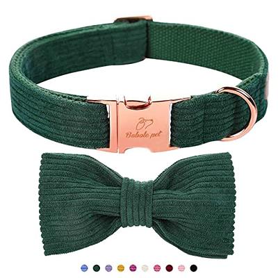 Girl Dog Collars Floral Female Dog Collars with Flower Bow Tie Dog Collar  for Cute Girl Female Cats Dogs Spring Summer Season Dog Collars for Small