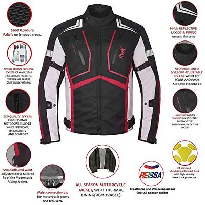 HWK Mesh Motorcycle Jacket M / Red