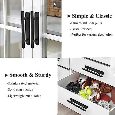 Young Dance Self-Stick Instant Cabinet Drawer Pulls - 6 Stainless Steel  Drawer Push Pull Handles Helper with Adhesive Door Handle for Kitchen  Cabinet Drawer Window Sliding Closet (2Pack, Black) - Yahoo Shopping