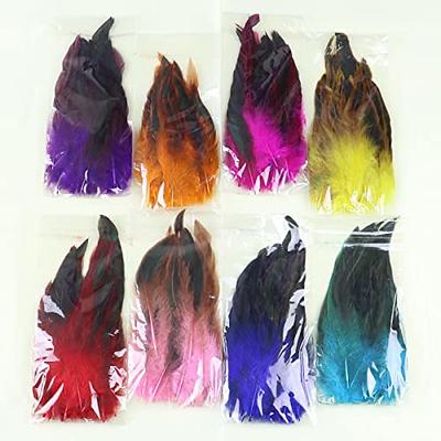 100 Pcs Purple Red GOOSE Feathers Loose 5-8inch for Craft 