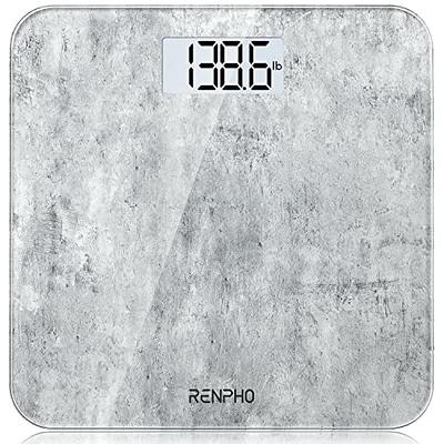 RENPHO Digital Body Weight Scale, Highly Accurate Scale for Weight, LED  Display Weight Measurements, Round Corner Design, Anti-Slip, 400 lb