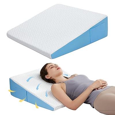 Flat Top Bed Wedge Pillow, Orthopedic Knee Pillow for Side Sleepers, Knee  Pillow Sleeping Side Sleeper Pillow, Memory Foam Knee Pillow Spine Alignment