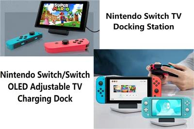 Switch TV Docking Station for Nintendo,Switch OLED Dock, Portable  Adjustable Charging Dock 4K HDMI USB 3.0 Port Replacement with USB C  Charging Cable for Official Nintendo Switch and Newest OLED Model 