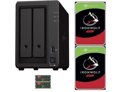 Kit de Carcasa Nas Synology Diskstation Ds220+ de 2 Bahías con Unidades  Seagate Ironwolf Nas de 12Tb I Oechsle - Oechsle