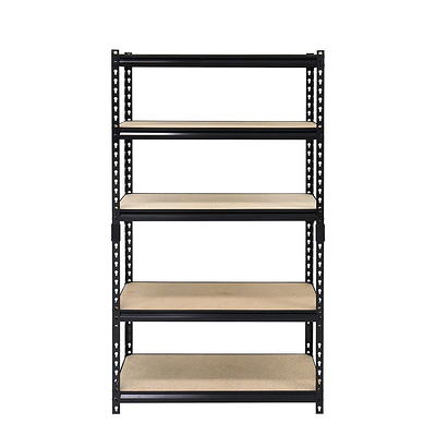 Basics 2-Shelf Stackable Storage, Black, 13.3 D x 23.2 W x 22.2 H in