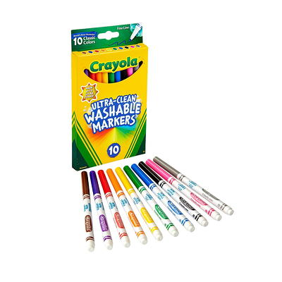 Crayola Ultra-Clean Washable Fine Line Markers, Back to School Supplies,  Teacher Supplies, 20 Ct