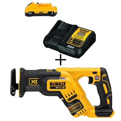 DEWALT 20V MAX XR Cordless Brushless Reciprocating Saw and 1/2 in