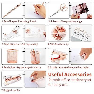 Gold Acrylic Desktop Accessories - Everyday Set