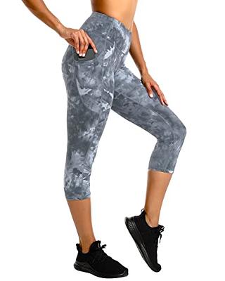 Stelle Womens High Waisted Legging Yoga Pants with Pockets for Workout  (Nylon-Tie Dye Black, X-Small) - Yahoo Shopping