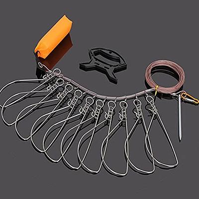 Fishing Stringer Clip Portable Heavy Duty Snap Lock With Float