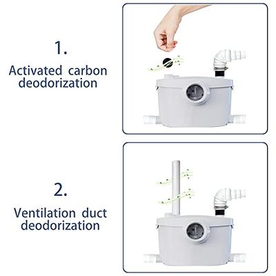 Upflush Toilet for Basement - Macerating Toilet with 600W