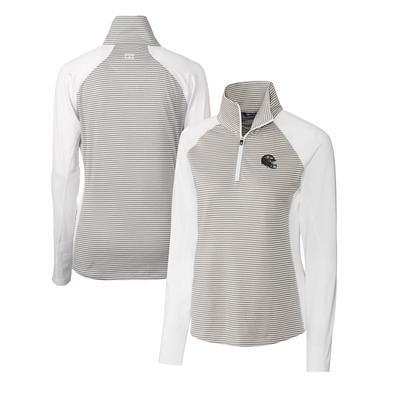 Baltimore Ravens Cutter & Buck Big Tall Forge Tonal Stripe Polo - Gray