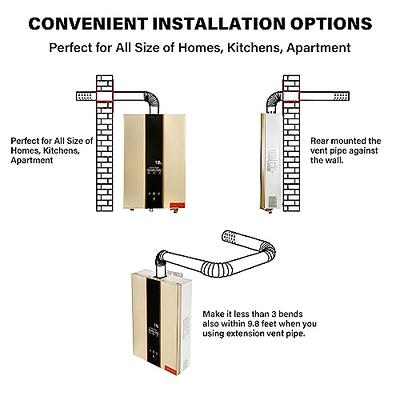 Tankless Water Heater Electric 18kW 240 Volt, thermomate On Demand Instant  Endless Hot Water Heater, Digital Temperature Display Easy Installation