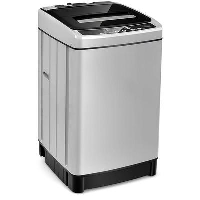 2-in-1 Portable 22lbs Capacity Washing Machine with Timer Control-Gray