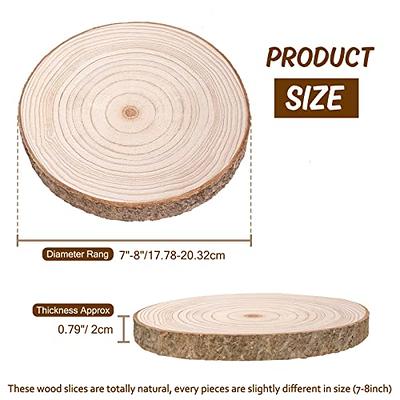 Unfinished Wood Slices Large Wood Slices for Crafts Wood Centerpieces for Tables  Wood Slabs 7 - 8.5