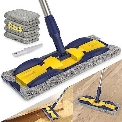 TIMIVO Dust Mop, Microfiber Mops for Floor Cleaning, with Height Adjustable  Handle and 1 Washable Mops Pad, Wet & Dry Floor Cleaning Mop for Hardwood
