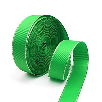 David accessories 25 Yards 1 Inch Solid Grosgrain Ribbon Roll with Silver  Edges for Gift Wrapping, Crafts, Hair Bows Making, Wedding Party Decoration  (Green) - Yahoo Shopping