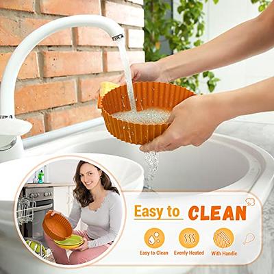 4-Pack of Premium Non-Stick Silicone Air Fryer Liner Round, Food Grade Air  Fryer Accessories, Reusable and Easy to Clean, For 5 QT, 6 QT, 7 QT and 8