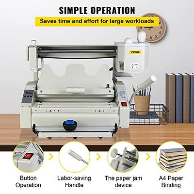 IMLIKE A4 Laminator Machine with Paper Trimmer: 6 in 1 Hot Laminator with 10 Laminating Sheets, Corner Rounder, 5 Book Binder Rings, Single Hole