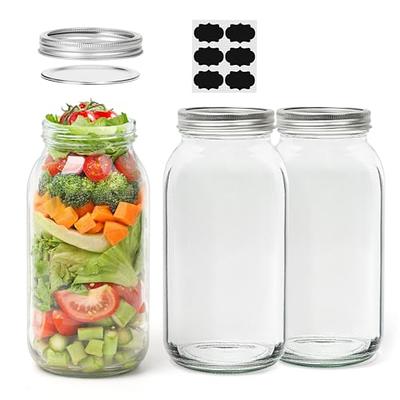 KAMOTA Mason Jars 8 oz With Regular Silver Lids and Bands, Ideal for Jam,  Honey, Wedding Favors, Shower Favors, DIY Spice Jars, 24 PACK, 30  Whiteboard Labels Included - Yahoo Shopping