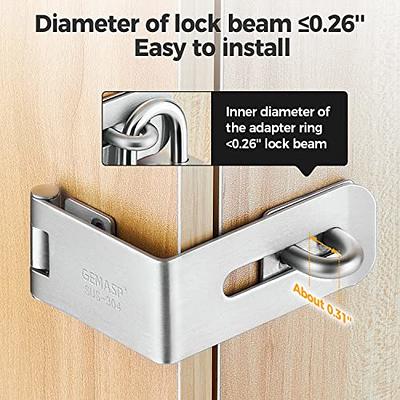 GEMASP Hasp Latch 2 Pack, 90 Degree Solid 304 Stainless Steel File Cabinet  Lock Desk Drawer Lock, Safe Security Padlock Latch Hasp Lock for Personal  Privacy - Yahoo Shopping