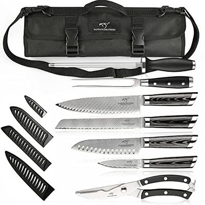 NANFANG BROTHERS Knife Set, Damascus Professional Chef Knife 4 Pieces,  Kitche