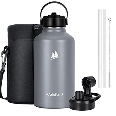 Insulated Water Bottle with Straw - Classic Sport Canteen