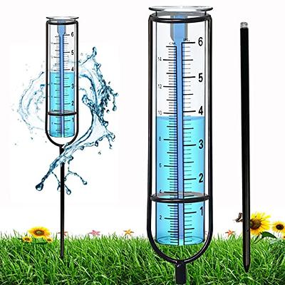 APSOONSELL Rain Gauge Outdoor - 7 Capacity Rain Gauges with Metal Stake,  Copper Rain Gauge Large Numbers Easy to Read for Garden Yard Lawn  Decoration (Z-Green) - Yahoo Shopping