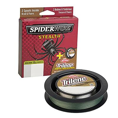 SpiderWire Stealth® Superline, Moss Green, 30lb, 13.6kg, 125yd, 114m Braided  Fishing Line, Suitable for Freshwater and Saltwater Environments