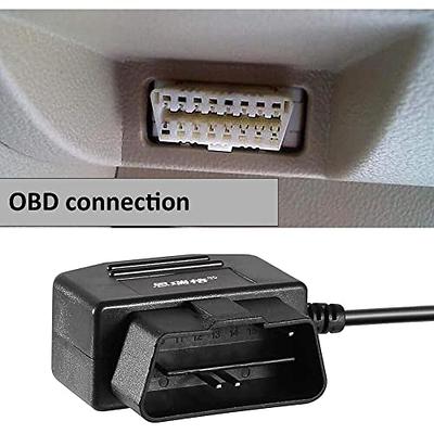 2 Pack OBD Power Cable, Mini USB Port OBD2 Power Cable for Dash