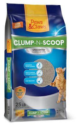 Fresh Step Clean Paws Cat Litter - Multi-Cat, Clumping, Unscented 38 lb