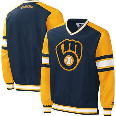 Men's Navy Milwaukee Brewers Top Strength Long Sleeve T-Shirt