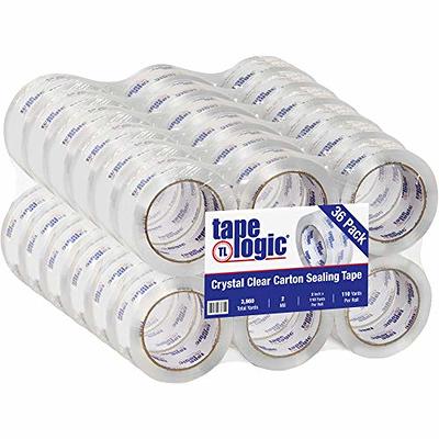 Tape Logic 2 Inch x 110 Yards Crystal Clear Packing Tape, 2 Mil