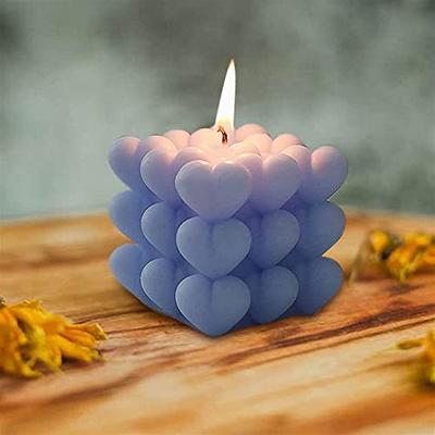 Verceco Heart Bubble Cube Candle Mold Silicone Mold for Candle Making  Valentine's Day Love Gift Magic Chocolate Mousse Cake Mold (8cm) - Yahoo  Shopping