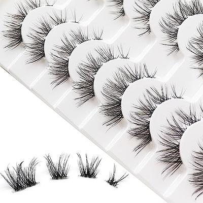 Losha Lashes Natural Look Manga Lashes with Clear Band Wispy False