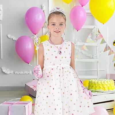 Princess Dress Up Accessories 9 Pcs Princess Jewelry Toys Girl Toys  Princess Accessories for Girls Crown Bracelet Ring Earring Necklace Wand  Crown Birthday Gifts Party Favors for Kids Party Supplies 