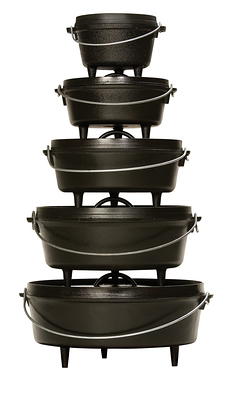 Vollrath 59744 10 oz. Pre-Seasoned Mini Cast Iron Oval Dutch Oven