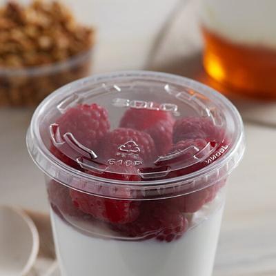 Solo Clear Flat Plastic Lid w/Straw Slot at WebstaurantStore