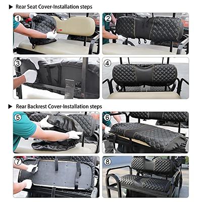 Roykaw Golf Cart Seat Covers Front and Back for EZGO RXV OEM Ordinary Seat  Cushion, Marine Grade Vinyl Material/More Soft and Comfortable, Breathable  & Easy to Clean - Yahoo Shopping