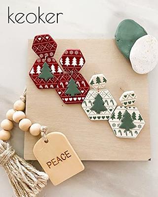 KEOKER Christmas Silk Screen for Polymer Clay, Christmas Silk Screen  Stencils for Polymer Clay, Printing on Clay & Other Jewelry Clay Earrings  Decoration (6PC-All) - Yahoo Shopping