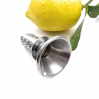 Choice 8 Yellow Handheld Aluminum Lemon Juicer / Squeezer