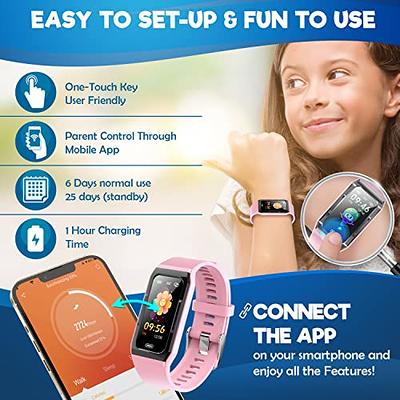 Inspiratek Kids Fitness Tracker for Girls and Boys Age 5-16 (5