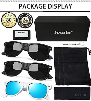 Joopin Square Sunglasses 3 Pack Trendy Oversized Sun Glasses
