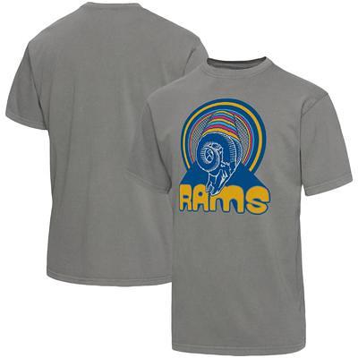 Los Angeles Rams Refried Apparel Sustainable Split T-Shirt - Heather Gray