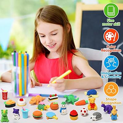  100 Pack Erasers for Kids, Animal Erasers for Kids Bulk, Desk  Pets for Kids Classroom Rewards, 3D Mini Erasers Cute Erasers for Treasure  Box Prizes, Pull Apart Erasers Puzzle Erasers 